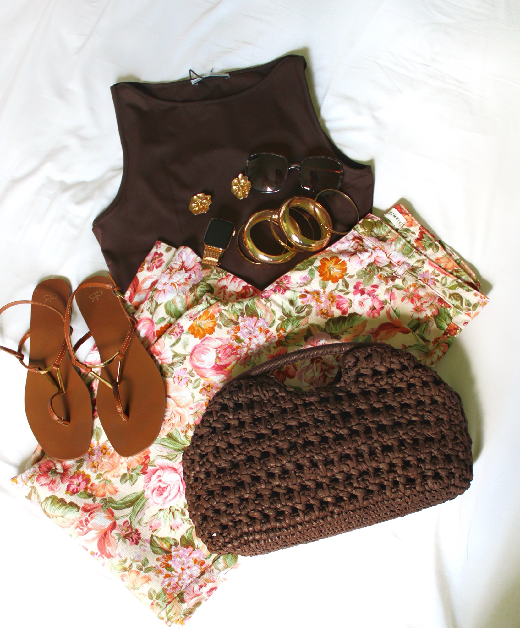 outfit pantalon fleuri Pimkie